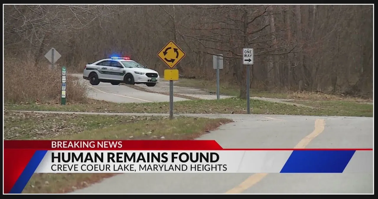 Discovery of human remains near Creve Coeur Lake
