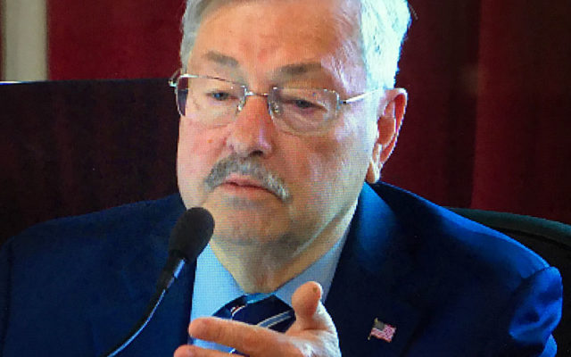 Ambassador Branstad talks about the trade war while visiting the state fair