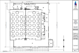 Floor plan of the conference center