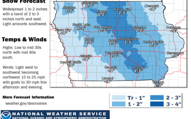 Most of the state expected to get some snow