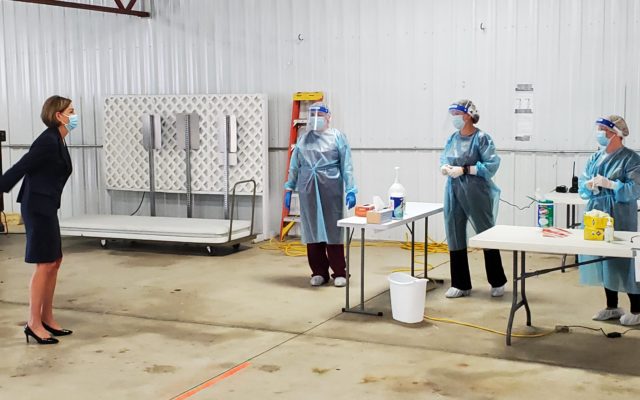 Reynolds visits newest Test Iowa site in Osage