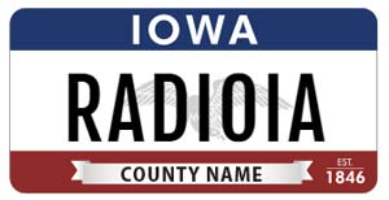 Latest Iowa license plate features red, white and blue colors
