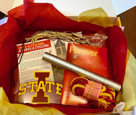 This weekend’s ISU graduates get a special ‘CY-lebration’ box of mementoes