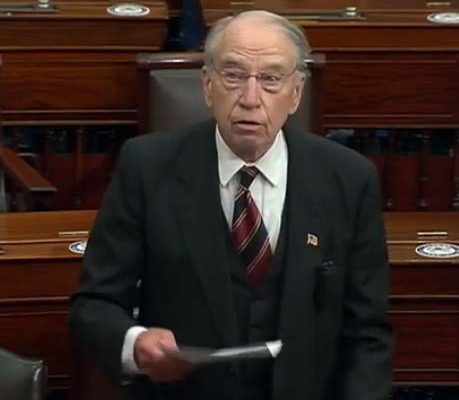 Grassley questions redactions in FBI document shown to House panel