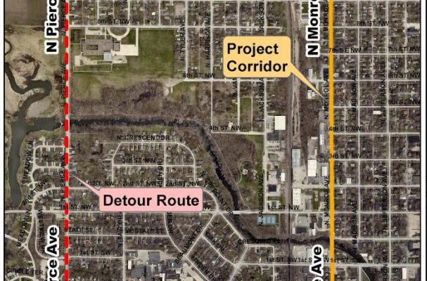 Monroe Avenue construction project starts on Wednesday in Mason City