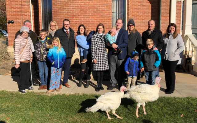 Governor pardons turkeys as part of Thanksgiving tradition