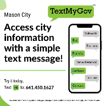 If you have questions about Mason City city services, you can now text the city