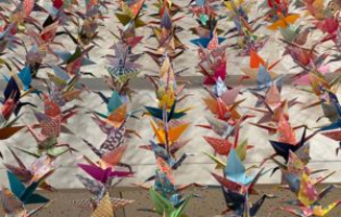 Origami crane exhibit remembers those lost to COVID-19