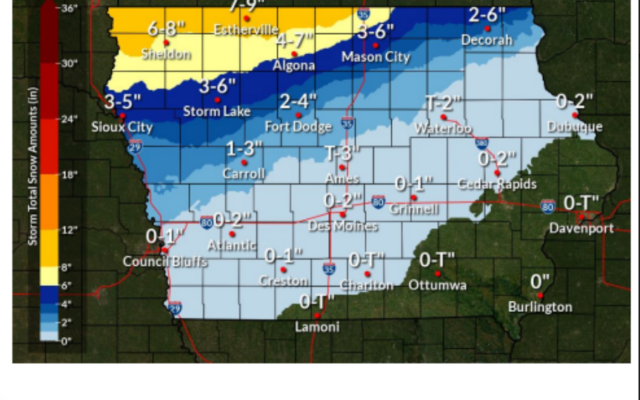 North-central Iowa braces for first winter storm of the season
