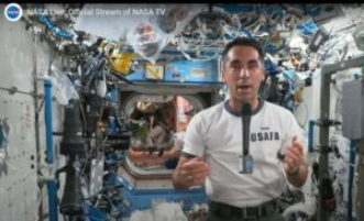 Iowa astronaut talks from space about Mars mission preparation