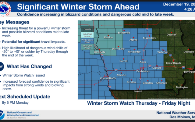 Winter storm could impact holiday travel later this week
