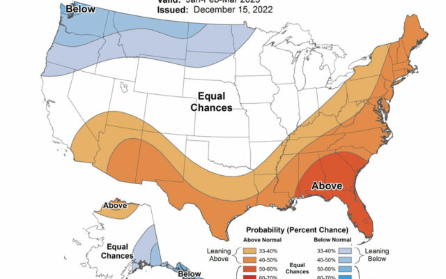 Early predictions show warmer January than normal