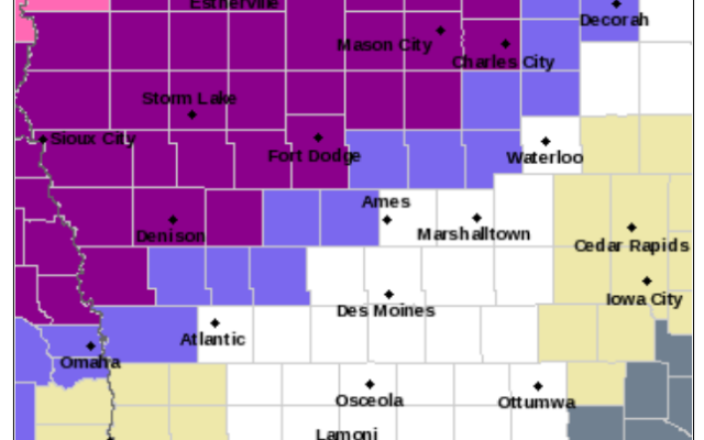 Ice Storm Warnings in effect tonight through Tuesday night