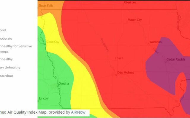 Eastern Iowa air gets worse as more Canadian wildfire smoke moves in