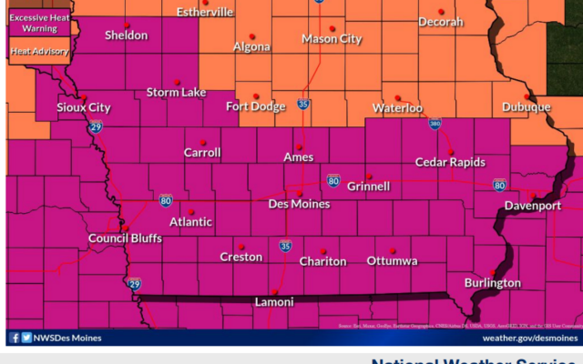 Dangerous heat, severe storms on tap for Iowa today