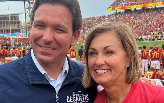 Reynolds to endorse DeSantis tonight at Iowa rally