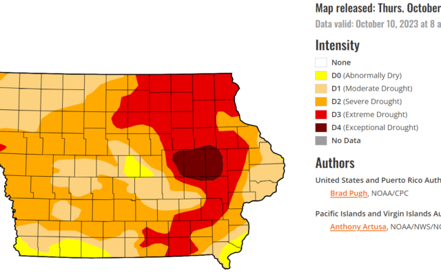 Most of north-central Iowa still in “Extreme Drought”