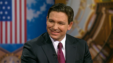 DeSantis says Trump’s moving left on some issues
