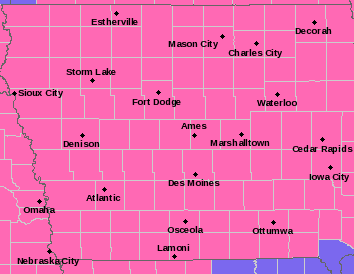 All of north-central Iowa under Winter Storm Warning for late tonight through late Friday-early Saturday
