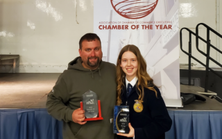Davison, Witte winners of the KGLO Farmer of the Year, Rising Star FFA awards